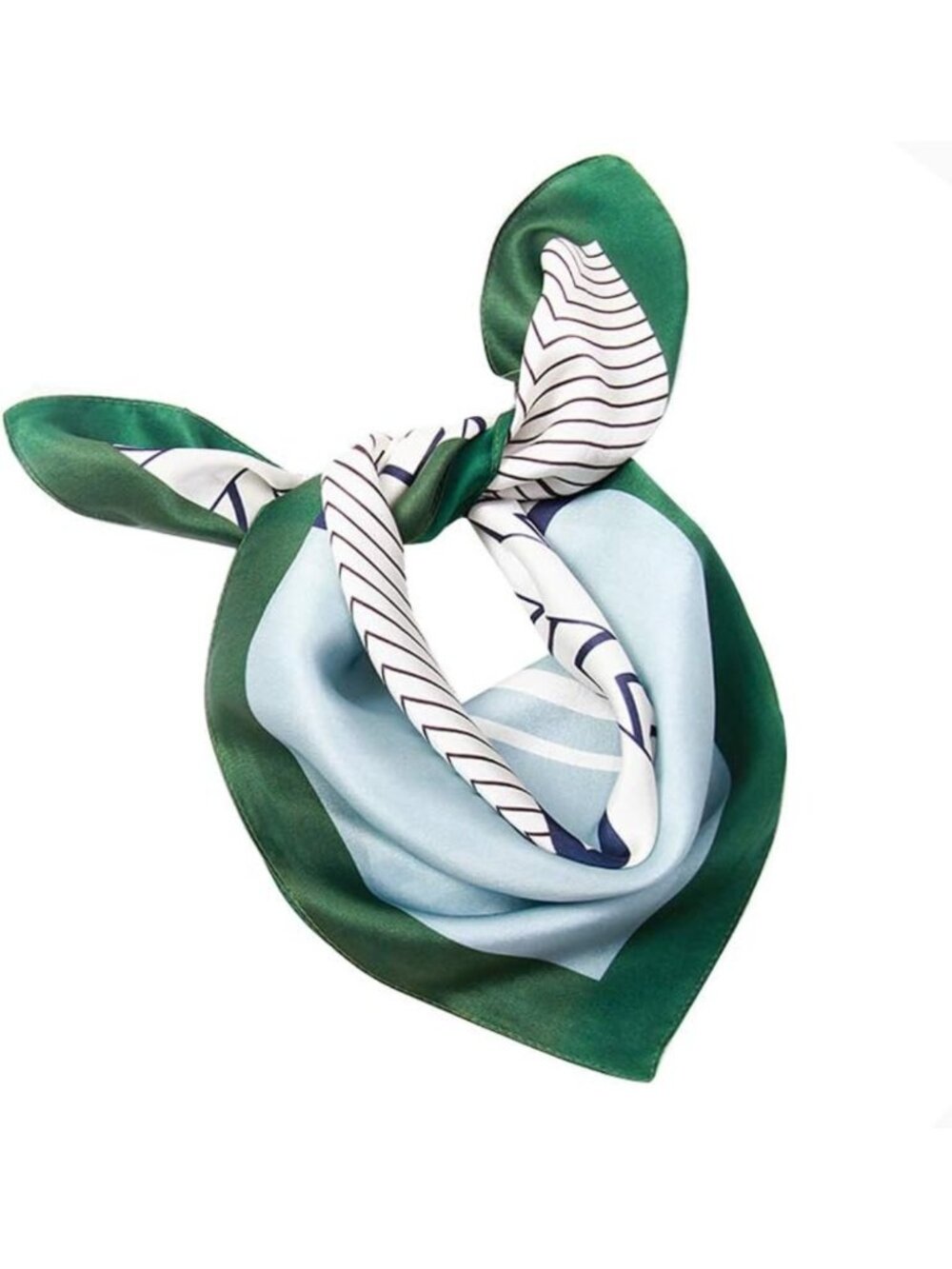Luxurious Mulberry Silk Small Square Scarf 21" x 21" | Elegant Neckerchief for